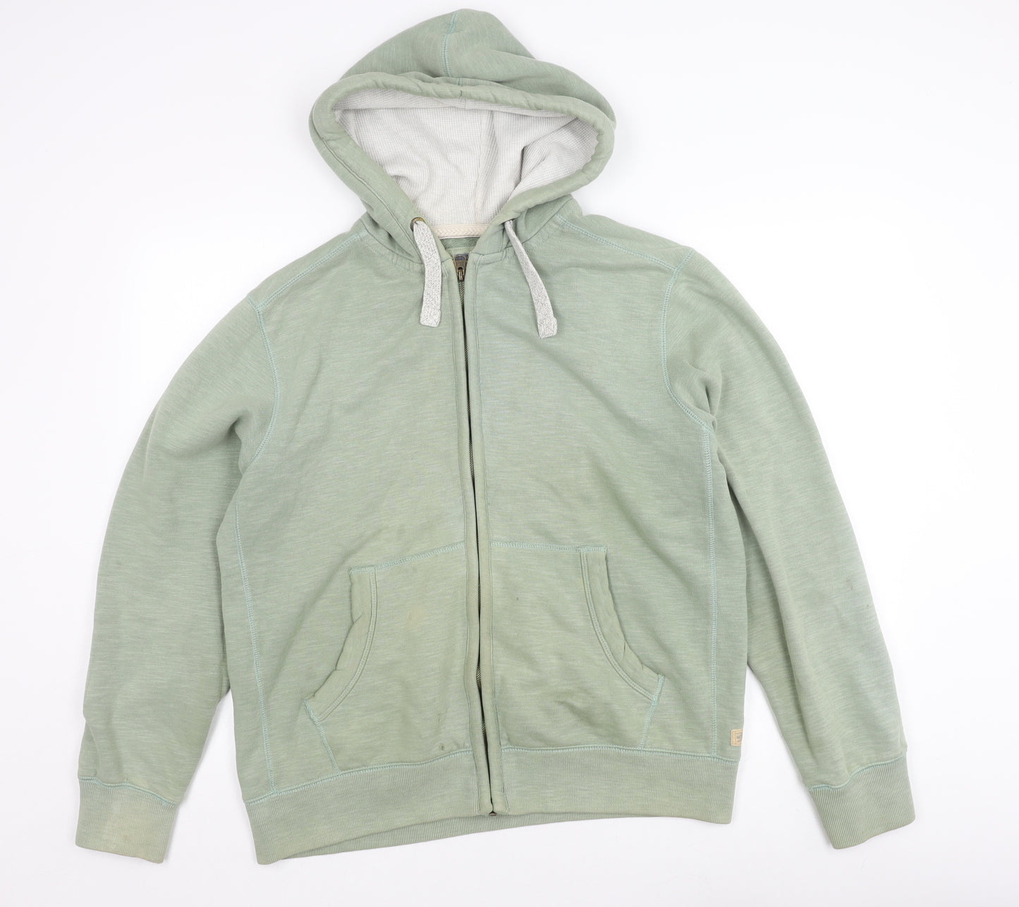 Marks and Spencer Men's Green Hooded Jacket Size L
