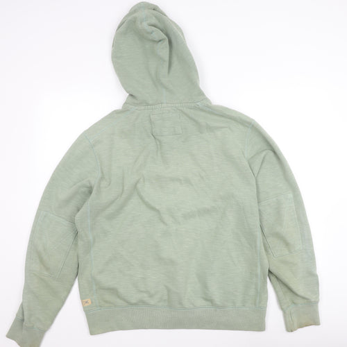 Marks and Spencer Men's Green Hooded Jacket Size L