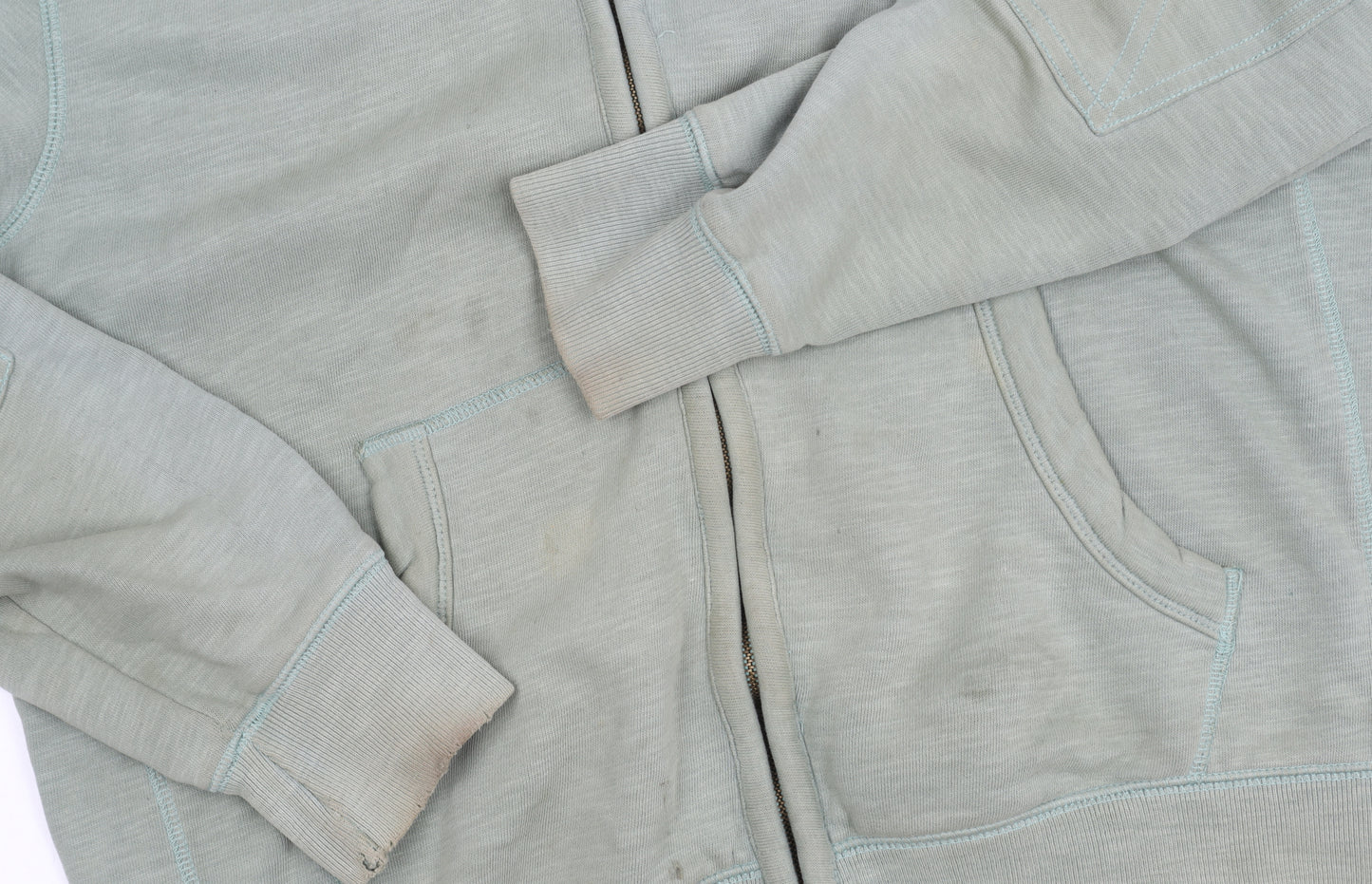 Marks and Spencer Men's Green Hooded Jacket Size L