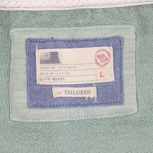 Marks and Spencer Men's Green Hooded Jacket Size L