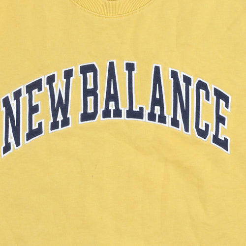 New Balance Men's Yellow Pullover Sweatshirt S