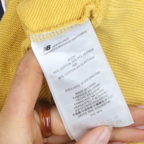 New Balance Men's Yellow Pullover Sweatshirt S