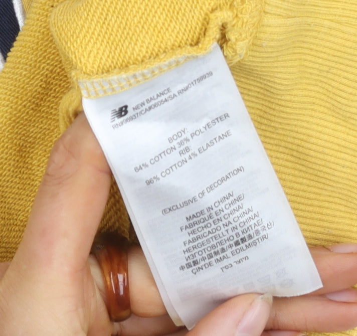 New Balance Men's Yellow Pullover Sweatshirt S