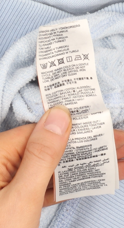 Superdry Women's Blue Pullover Hoodie Size 10