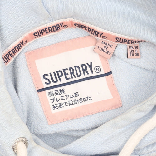 Superdry Women's Blue Pullover Hoodie Size 10