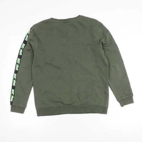 George Boys Green Minecraft Pullover Sweatshirt 12-13 Years