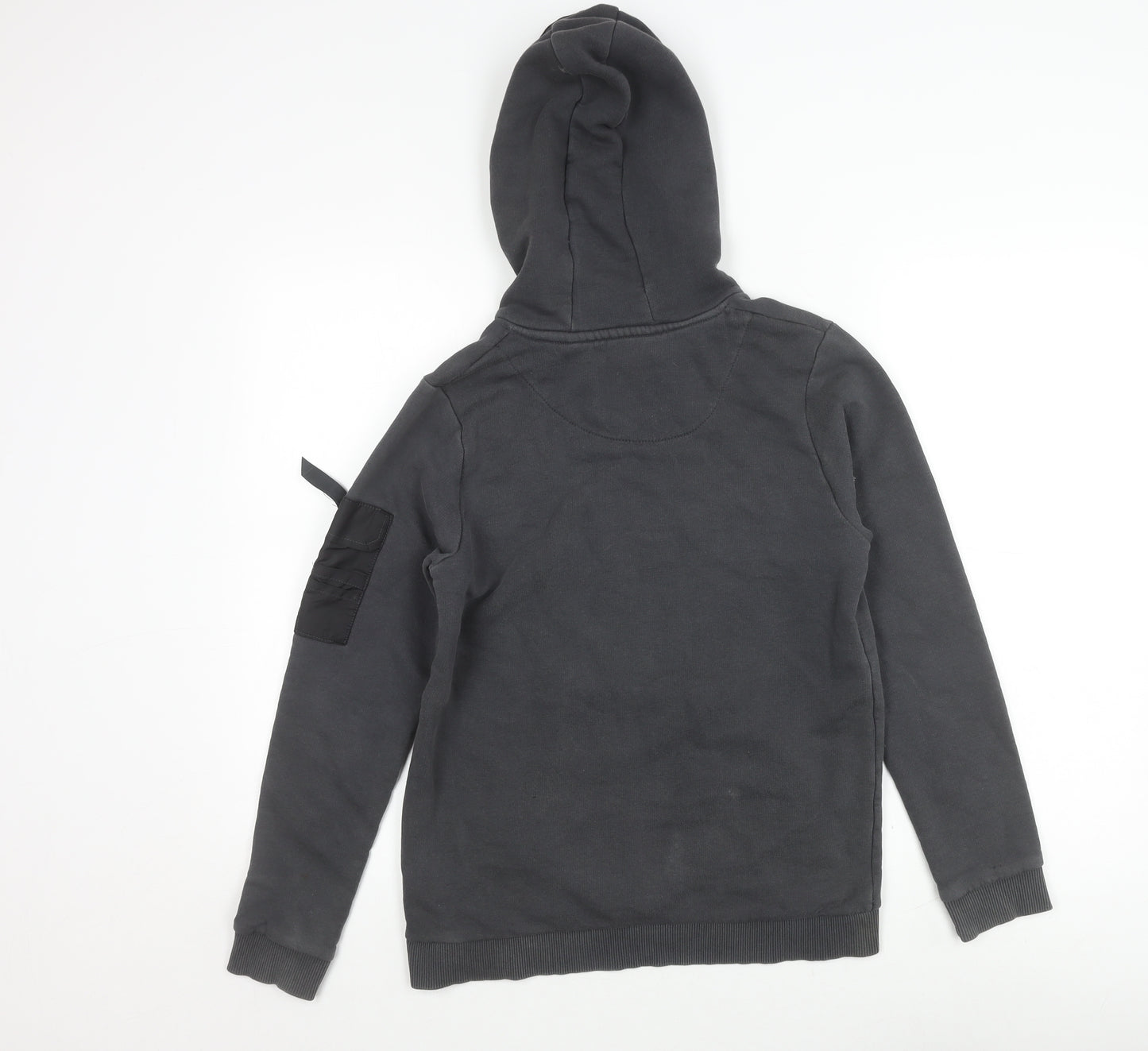 Sonneti Boys Black Pullover Hoodie 13-15 Years with Logo & Zip