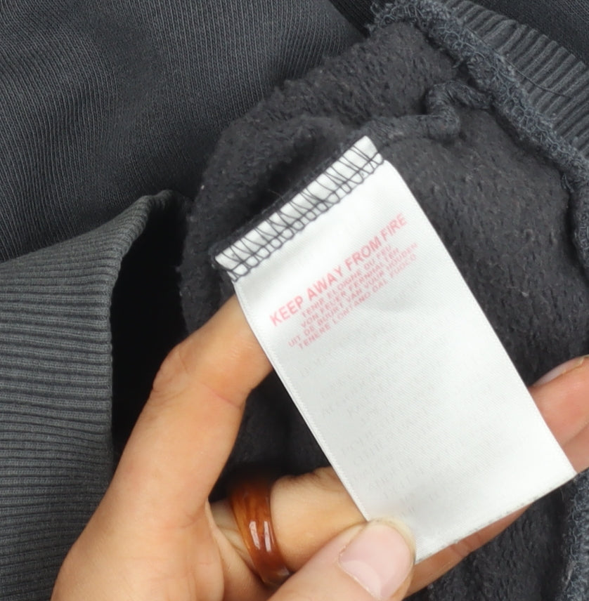 Sonneti Boys Black Pullover Hoodie 13-15 Years with Logo & Zip