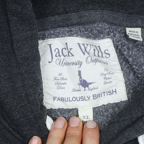 Jack Wills Grey XL Men's Pullover Hoodie