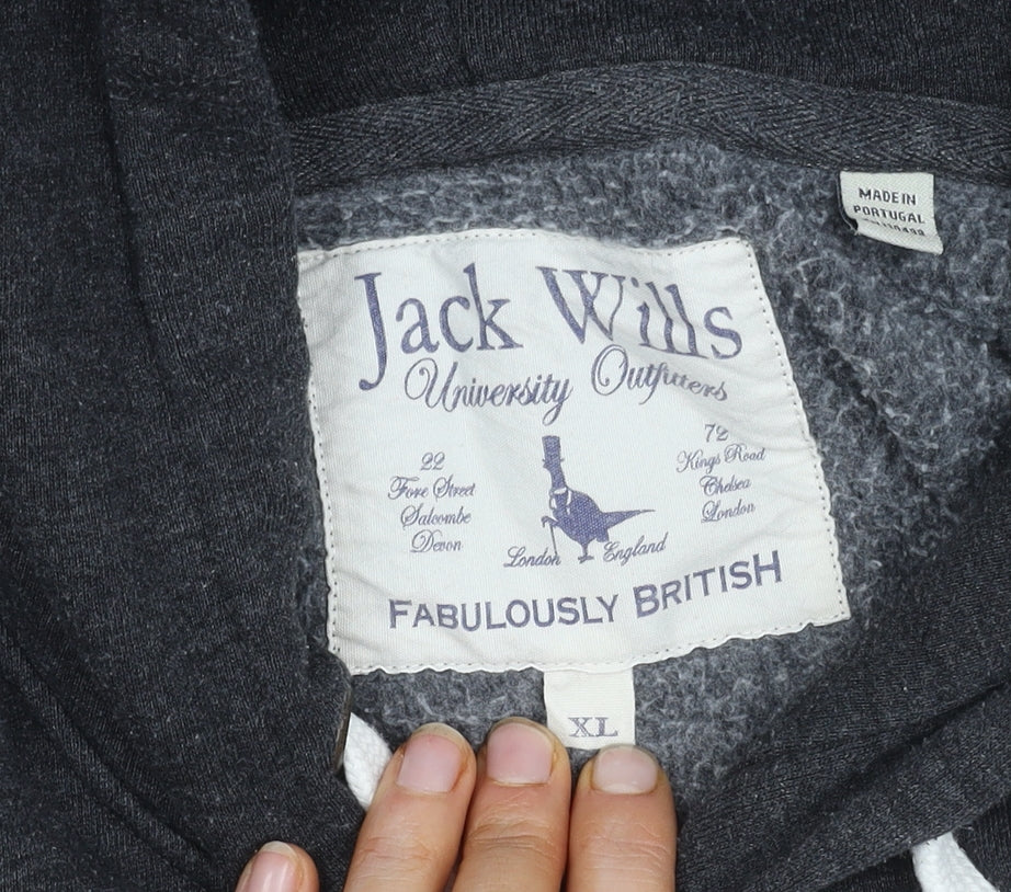 Jack Wills Grey XL Men's Pullover Hoodie