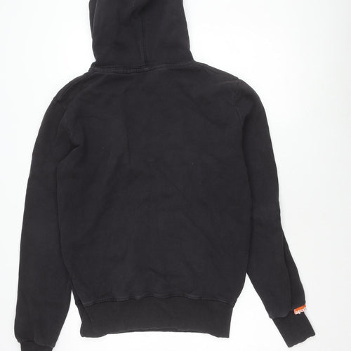 Superdry Women's Black Logo Hoodie M Casual Pullover