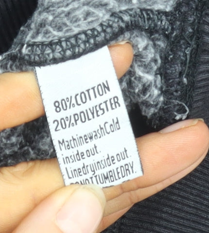 Superdry Women's Black Logo Hoodie M Casual Pullover