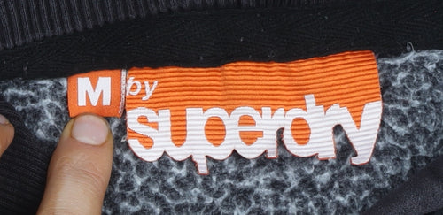 Superdry Women's Black Logo Hoodie M Casual Pullover
