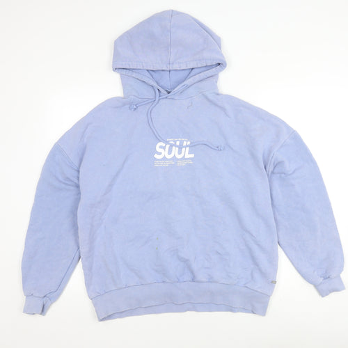 Pacific Republic Blue Teen Pullover Hoodie, Size S
