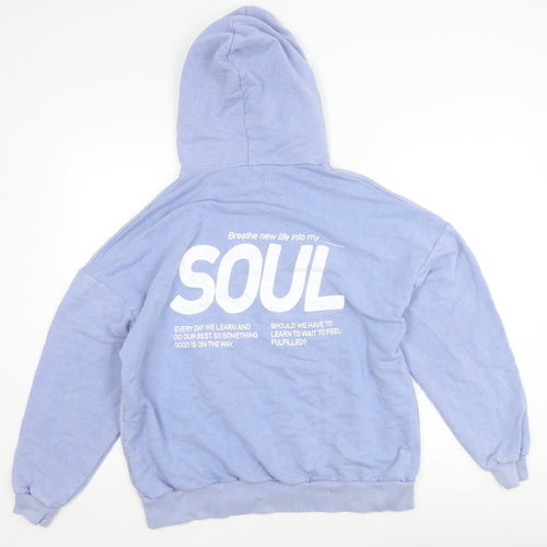 Pacific Republic Blue Teen Pullover Hoodie, Size S