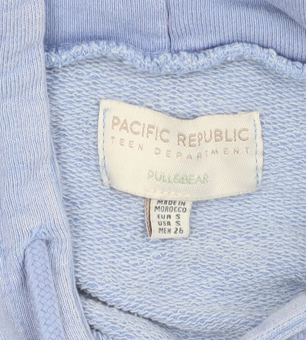 Pacific Republic Blue Teen Pullover Hoodie, Size S