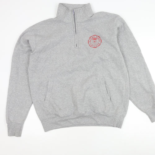 Champion Men's Grey College Logo Sweatshirt L