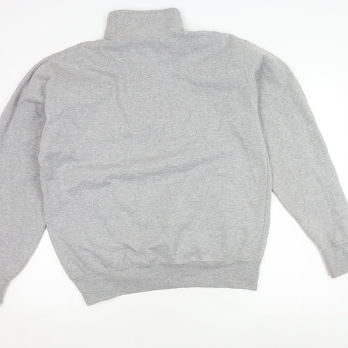 Champion Men's Grey College Logo Sweatshirt L