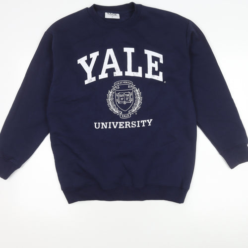 YALE UNIVERSITY Men's Blue S Pullover Sweatshirt