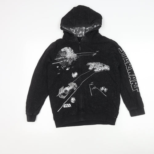 Star Wars Boys Black Hooded Jacket 12 Years