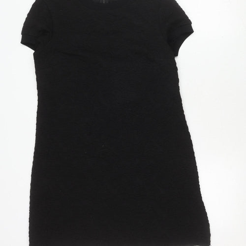 Zara Woman Black Shift Dress Size 12, Elegant Style