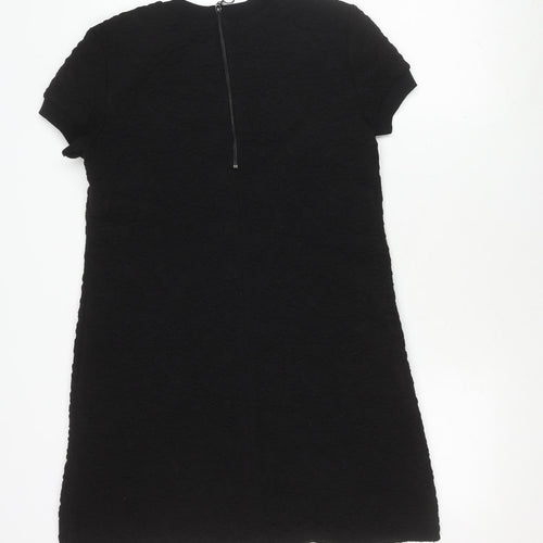 Zara Woman Black Shift Dress Size 12, Elegant Style