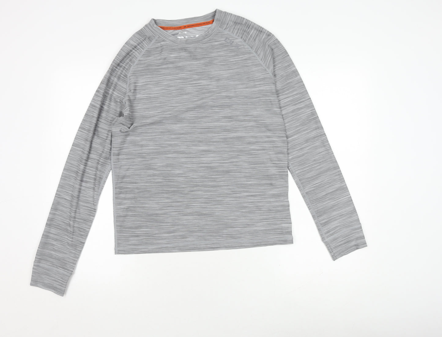 DLX Men's Grey Long Sleeve Active Top XS