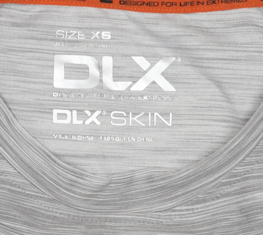 DLX Men's Grey Long Sleeve Active Top XS