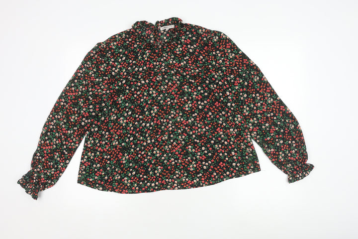 Marks and Spencer Women's Floral Blouse, UK 10, Multicoloured