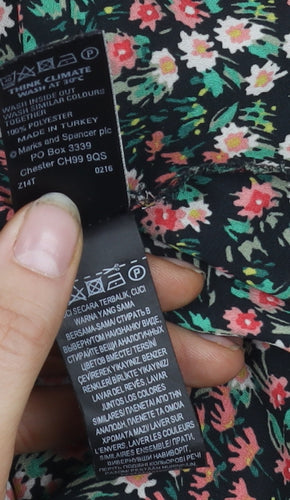 Marks and Spencer Women's Floral Blouse, UK 10, Multicoloured