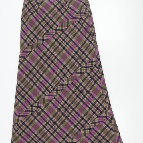 Per Una Women's Multicoloured Wool A-Line Skirt