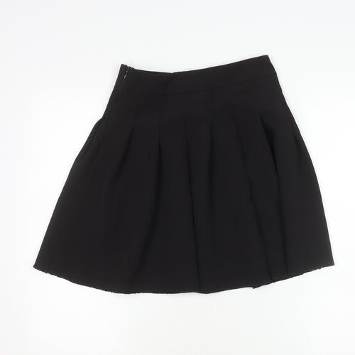 River Island Women's Black Pleated Skirt, Size 8