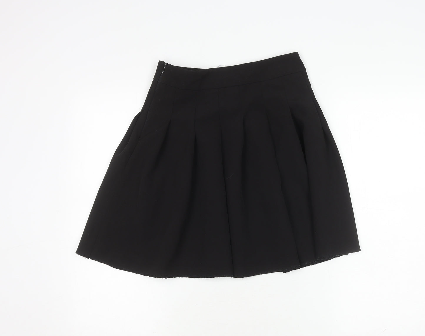 River Island Women's Black Pleated Skirt, Size 8