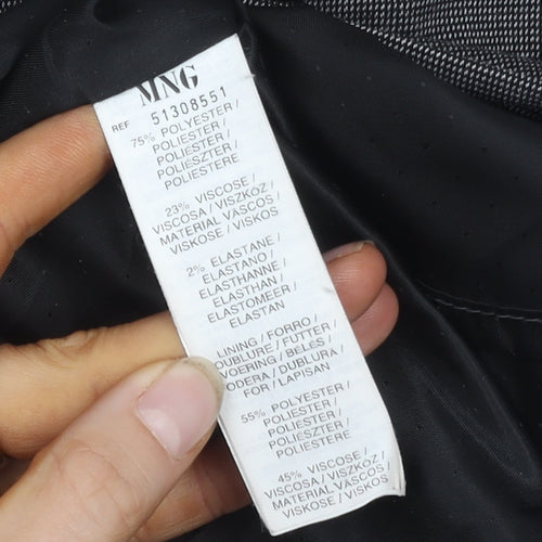 Mango Women's Grey Pencil Skirt - Size 12, Workwear Essential