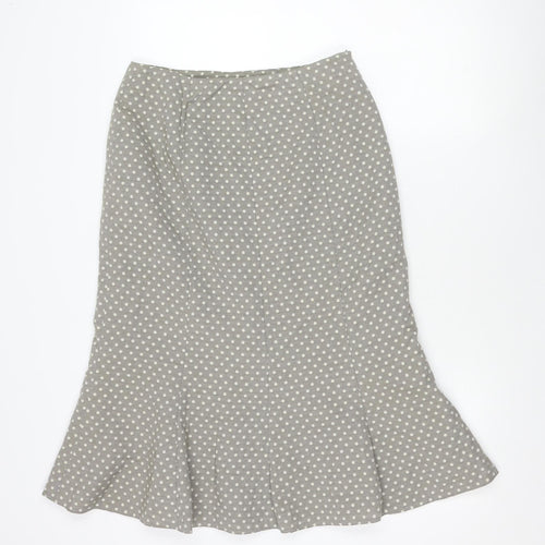 Alex & Co. Women's Grey Polka Dot Knee-Length Skirt