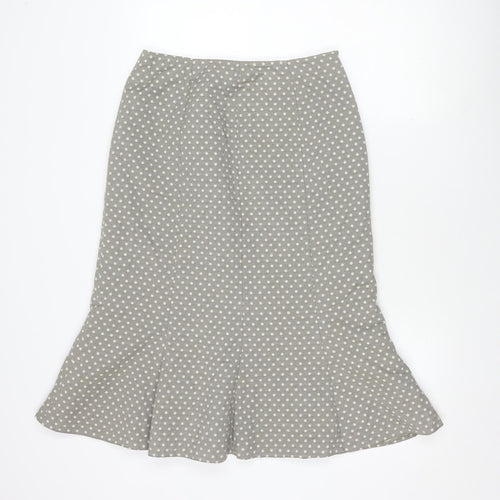 Alex & Co. Women's Grey Polka Dot Knee-Length Skirt
