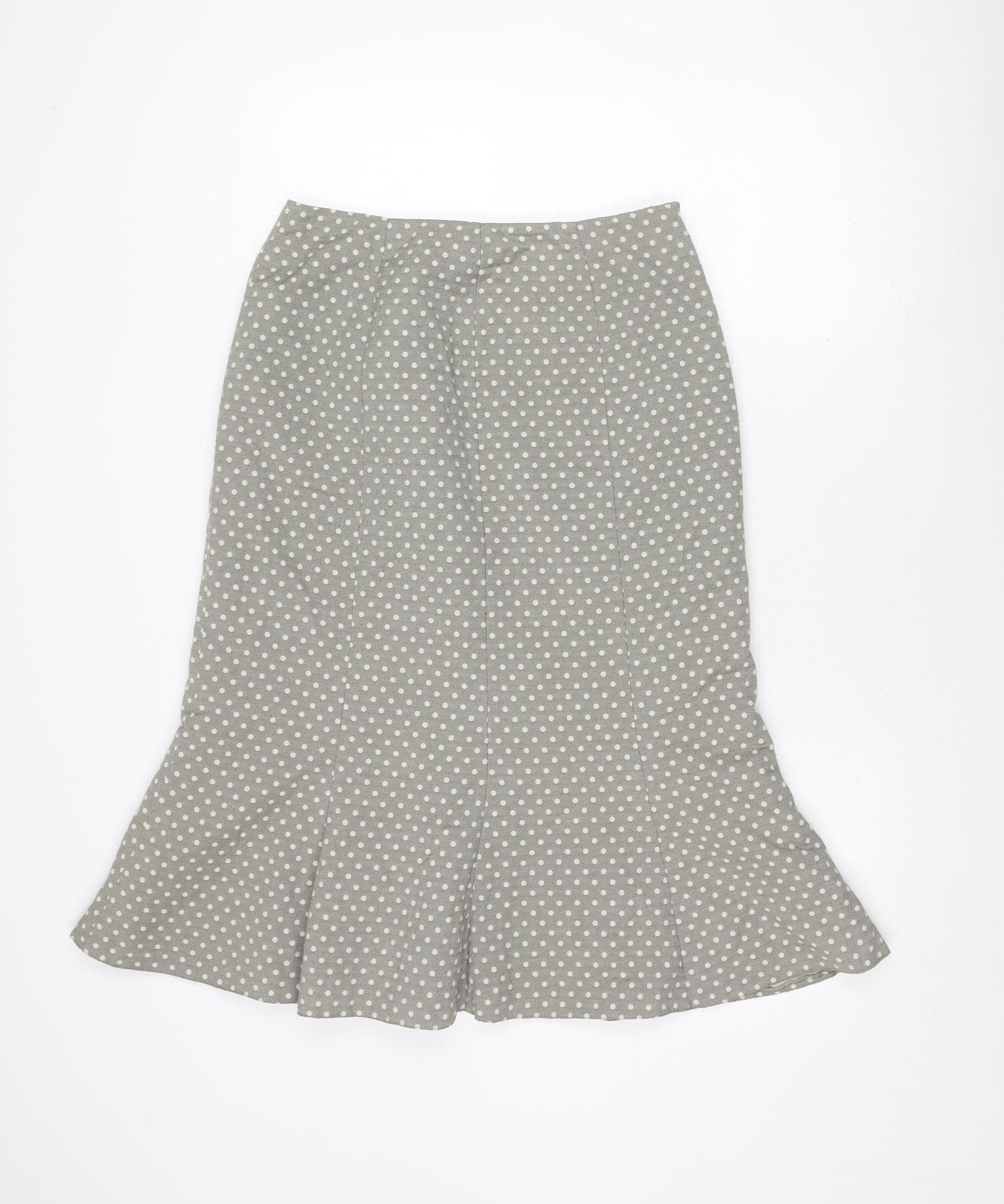 Alex & Co. Women's Grey Polka Dot Knee-Length Skirt