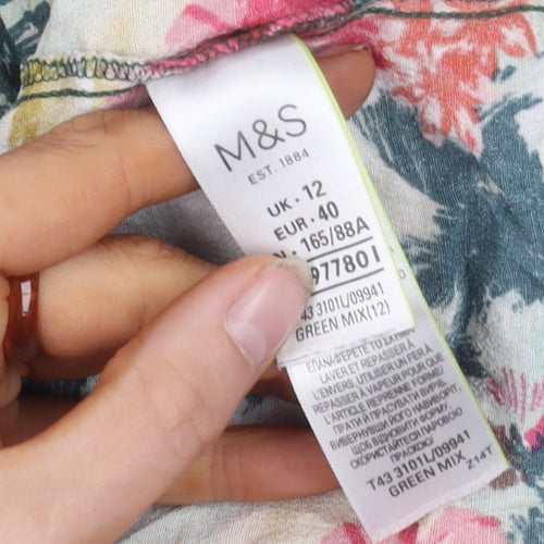 Marks and Spencer Women's Floral Blouse, Size 12