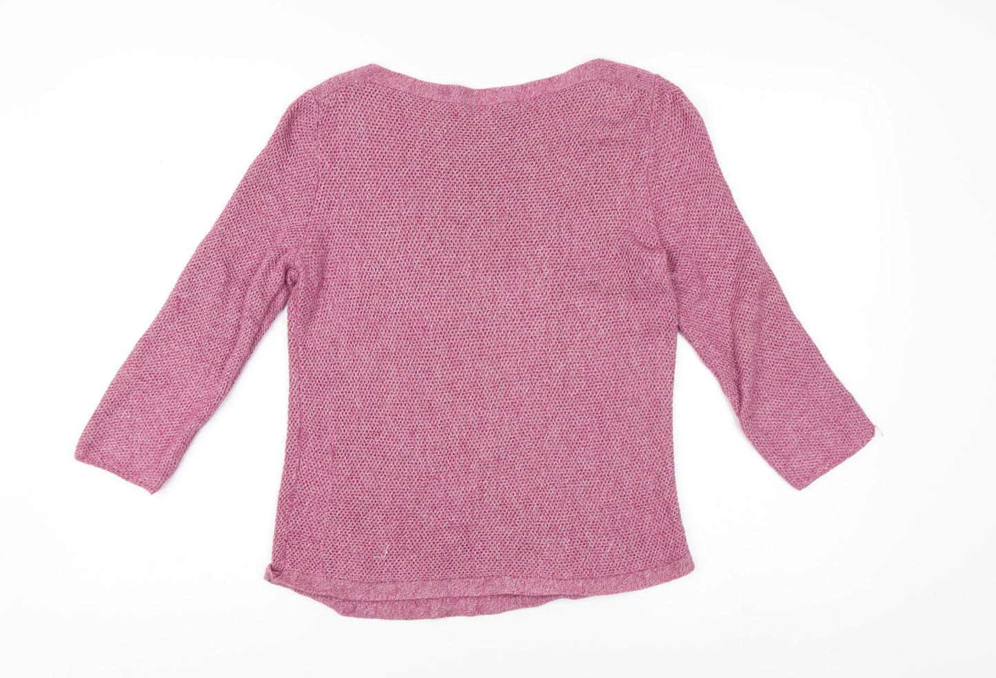 Peter Hahn Women's Pink Knit Pullover Jumper Size 10