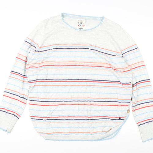 Mantaray Women's Multicoloured Striped Jumper, Size 22