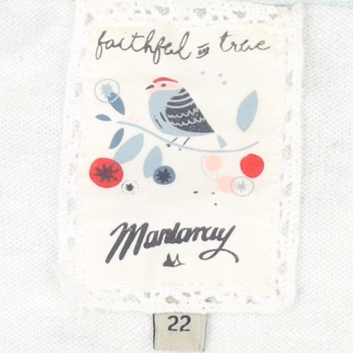 Mantaray Women's Multicoloured Striped Jumper, Size 22
