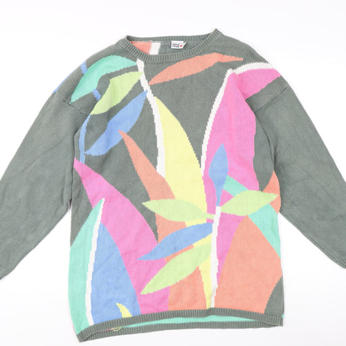 Joye + Fun Unisex Multicoloured Graphic Pullover S
