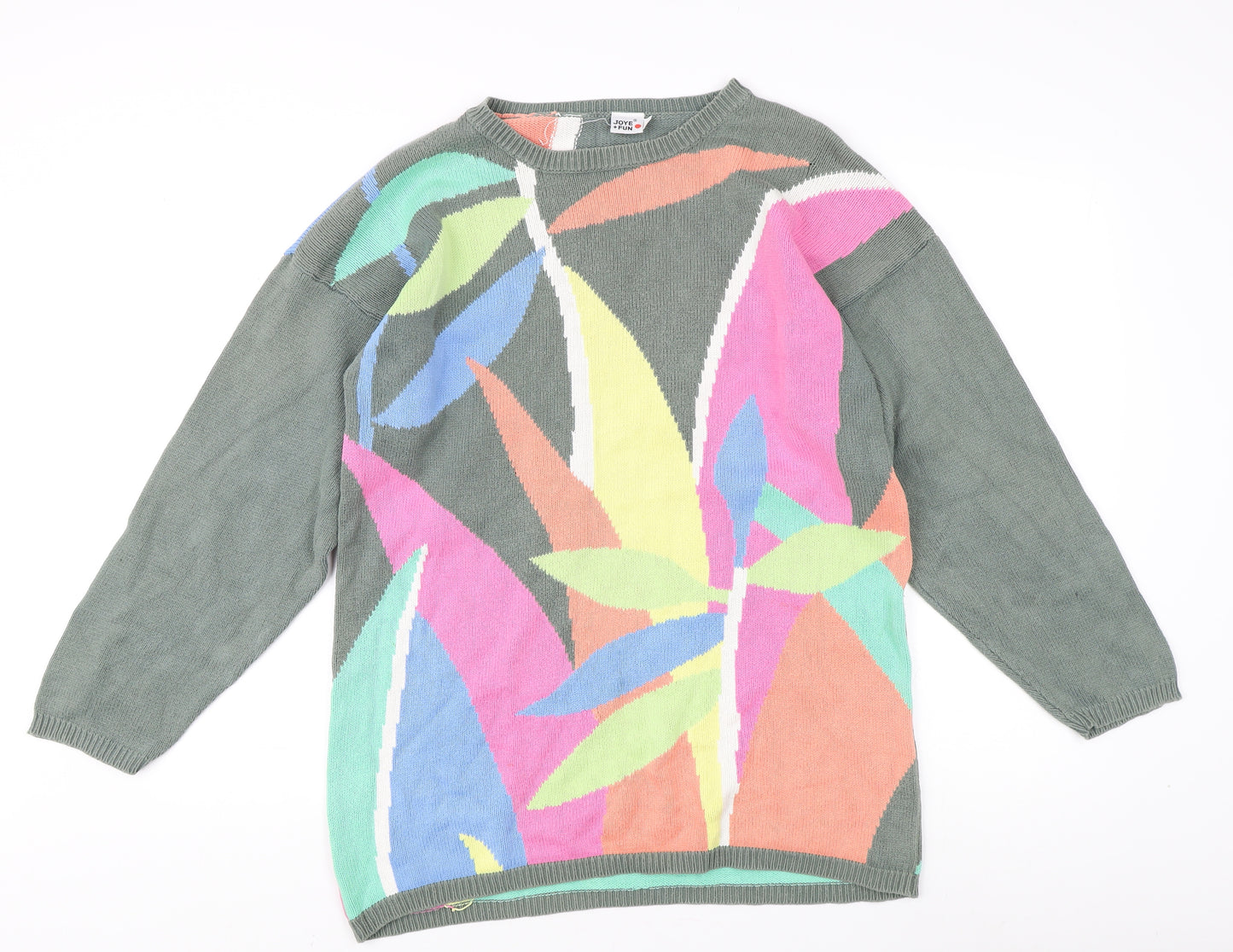 Joye + Fun Unisex Multicoloured Graphic Pullover S