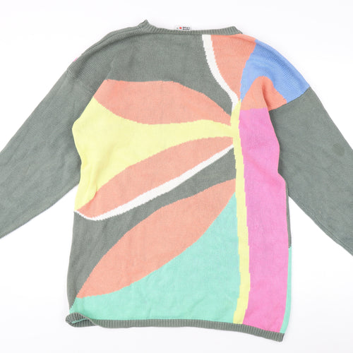Joye + Fun Unisex Multicoloured Graphic Pullover S