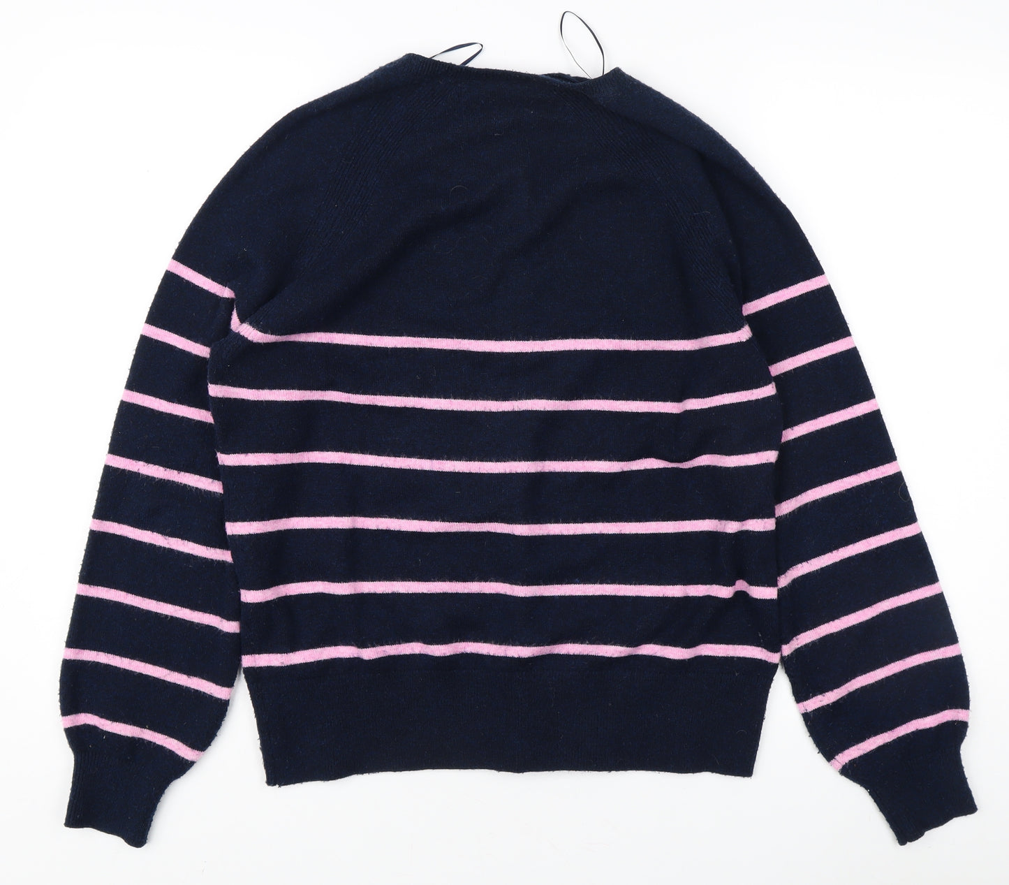 Marks and Spencer Women's Henley Striped Jumper Small