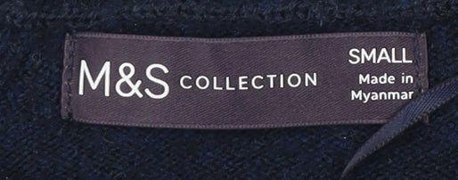 Marks and Spencer Women's Henley Striped Jumper Small