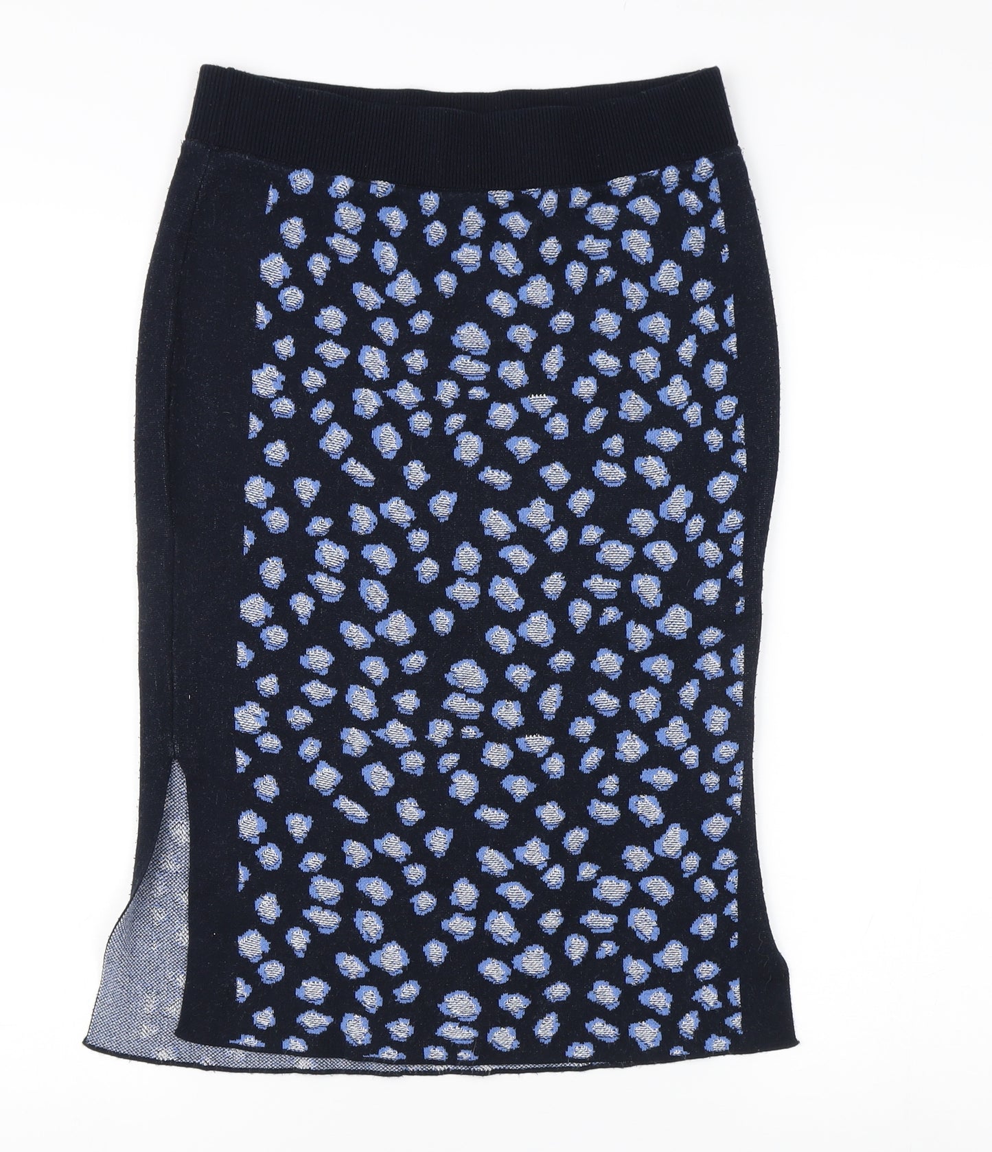 Per Una Women's Blue Animal Print Pencil Skirt Size 10