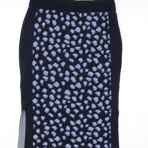 Per Una Women's Blue Animal Print Pencil Skirt Size 10