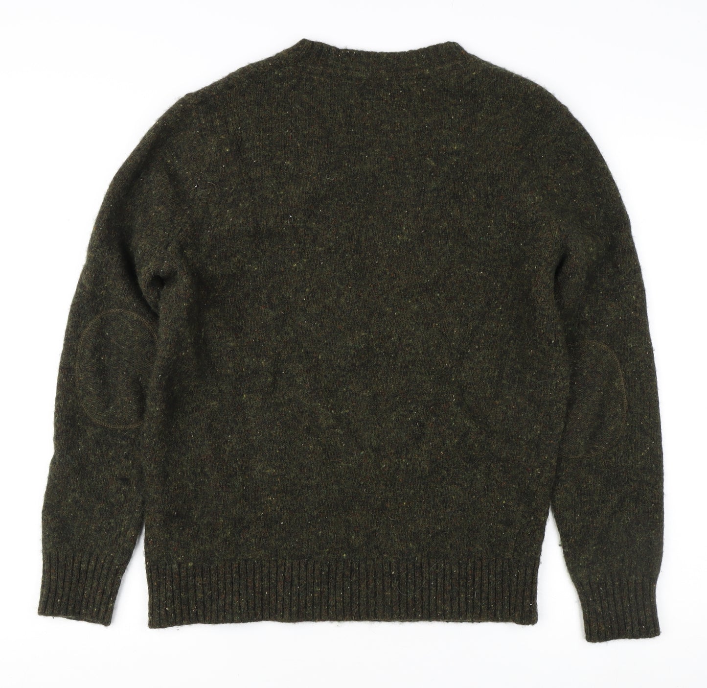 Osprey Men's Green Pullover Jumper, Size L, Lambswool Blend