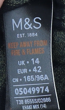 Marks and Spencer Women's Black Striped Jumper Size 14